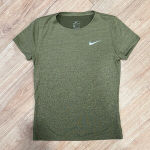 Nike Women's Short Sleeve Olive Tee